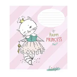 Зошит Школярик Star Happy princess 12 аркушів клітинка (012-3491K), в асортименті - мініатюра 2