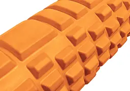 Масажний ролер EasyFit Grid Roller 60 см v.3.1 помаранчевий - мініатюра 3