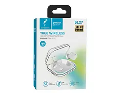 Навушники TWS SkyDolphin SL27 White (SDBTE-000191) - мініатюра 2