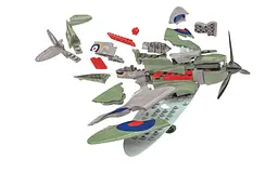 Конструктор Airfix літак D-Day Spitfire Quickbuild багатобарвний J6045 - мініатюра 3