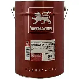 Автомобільна моторна олива WOLVER Turbo Evolution 10W-40 20л - мініатюра 2