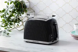 Тостер Honeycomb 850Вт, широкі слоти, пластик, чорний Russell Hobbs kuh0014899 - мініатюра 3