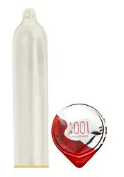 Гарячі ультратонкі презервативи OLO Red Silver з термоефектом, 1 шт в упаковці Olo 95-03732; Olo Red Silver Ультра/Термо 101844 - мініатюра 3