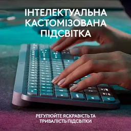 Клавіатура Logitech MX Keys S Wireless UA Pale Grey (920-011588) - мініатюра 4
