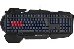 Клавіатура B318 Black, USB, ігрова Bloody teh0020617