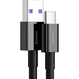 Кабель Baseus USB2.0AM-Type-C M, 2 м,(20V/3A), (66W) Superior Series Чорний (CATYS-A01) - мініатюра 2