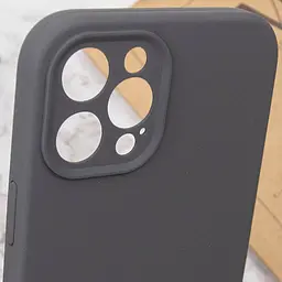 Чохол Silk Full Camera Protective (AA) NO LOGO для Apple iPhone 12 Pro (6.1") Сірий / Dark Gray - мініатюра 6