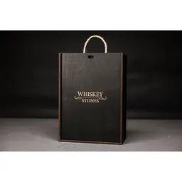 Подарунковий набір Whiskey Stones камені для віскі в дерев'яному пеналі №7 + 2 склянки Bormioli Rocco Selecta + щипці + мішечок - мініатюра 5