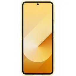 Шкіряний чохол Epik Leather Case AAA для Samsung Galaxy Z Flip6 Yellow - мініатюра 3