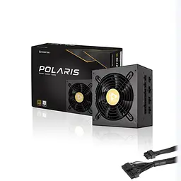 Блок живлення 550W Chieftec POLARIS PPS-550FC, 120 мм, 80+ ЗОЛОТИСТИЙ, Cable management, retail - мініатюра 4