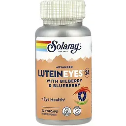 Лютеїн  Solaray Lutein Eyes 24 30 веганських капсул