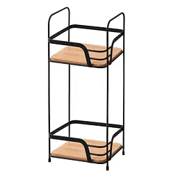 Полиця Ardesto Minimalism 2-ярусна чорна 16 х 15.5 х 40 см (ARHK4502BB)