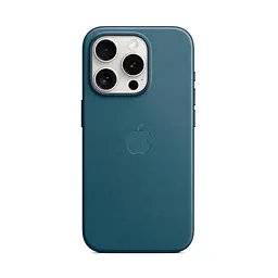 Чехол для Apple iPhone 15 Pro, FineWoven Case with MagSafe, синий, защитная накладка из материала FineWoven, противоударный, для iPhone, защита всего корпуса, поддержка беспроводной зарядки и MagSafe, (ARM71985)