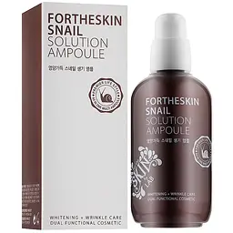 Сироватка для обличчя Fortheskin Snail Solution Ampoule з муцином равлика, 100 мл - мініатюра 2