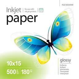 Фотопапір PrintPro, глянсовий, A6 (10x15), 180 г/м², 500 арк (PGE1805004R)