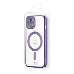 Чохол Ductil Metallic Edge with MagSafe (Protected Camera & Lens) iPhone 14 Deep Purple - мініатюра 2