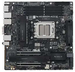 Материнська плата ASUS PRO WS B850M-ACE SE (PRO WS B850M-ACE SE) (Socket AM5, AMD B850, Micro-ATX)