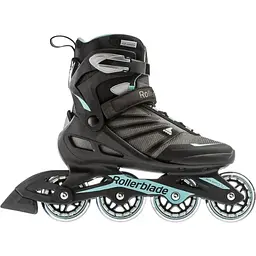 Ролики Rollerblade Zetrablade W 2023 38.5 Black/Light blue (1012-07958700-821-245)
