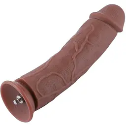 Силіконовий фалоімітатор для секс-машин Hismith 11″ Silicone Dildo, система KlicLok
