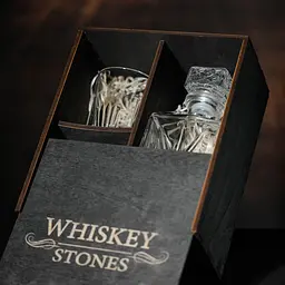 Подарунковий набір віскі Whiskey Stones №12 у дерев'яному пеналі - графин + склянки Selecta - мініатюра 5