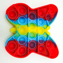 Сенсорна іграшка антистрес силіконова нескінченна пухирець попит UKC Pop It Fidget метелик - мініатюра 3