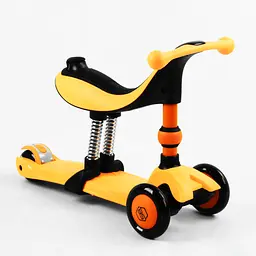 Самокат-велобіг 3 в 1 Best Scooter 32х14х61-75 см Помаранчевий 000231685 - мініатюра 4