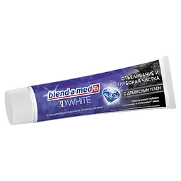 Зубна паста Blend-a-med 3D White Глибоке чищення з екстрактом деревного вугілля 100 мл - мініатюра 3