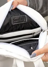 Жіночий рюкзак Sambag Brix KSH білий 29 х 22 х 10 см (11311008) - мініатюра 4