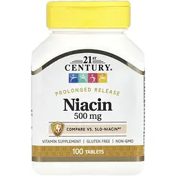 Дієтична добавка Niacin 500 мг 100 таблеток