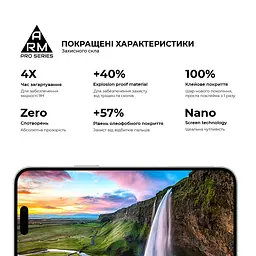 Захисне скло на Apple iPhone 15 Plus з олеофобним покриттям, Pro, повне проклеювання, антистатичний і пиловідштовхуючий шар, 9H, самоклеючеся, 2.5D, на весь екран, антистатичний клей, ArmorStandart (ARM71486) - мініатюра 5