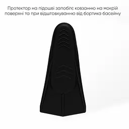 Короткі ласти для тренування в басейні Renvo Frio із закритою п'ятою чорний розмір 30-32 (SF100-01 30-32) - мініатюра 4