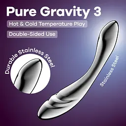 Металевий ділдо Satisfyer Pure Gravity 3 - мініатюра 6