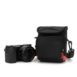 Сумка для фотоапарата Canon 11x14x8 см Чорно-червоний (IBF088BR) - мініатюра 7