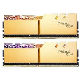 Оперативна пам'ять G.Skill 32GB (2x16GB) DDR4 3600MHz Trident Z Royal (F4-3600C16D-32GTRGC)