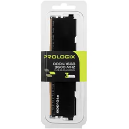 Модуль пам'яті для комп'ютера DDR4 16GB 3600 MHz Black Prologix (PRO16GB3600B4) - мініатюра 4