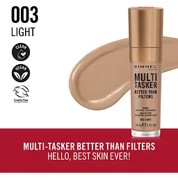 Праймер для обличчя Rimmel Multi Tasker 3 в 1 №003 Light 30 мл - мініатюра 4