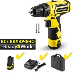 Дриль-шурупокрут акумуляторний Trotec PSCS 11-12V + кейс (4410000102) - мініатюра 1