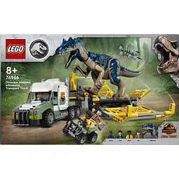 Конструктор LEGO Jurassic World Місії динозаврів Вантажівка для перевезення алозавра 588 деталей (76966)