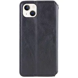 Шкіряний чохол-книжка GETMAN Cubic (PU) для Apple iPhone 13 (6.1) Чорний - мініатюра 2