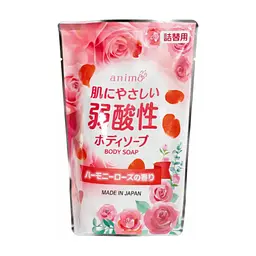 Рідке мило Rocket Soap Weak Acid Body Soap pH-збалансоване Троянда змінний блок 340 мл (4571113802172)