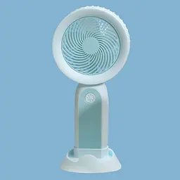 Вентилятор Handheld Fan на акумуляторі з підсвіткою, блакитний, портативний вентилятор із підсвіткою для телефона