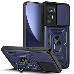 Чохол Ummi Camshield Serge Ring для Xiaomi 12T / 12T Pro Синій / Blue