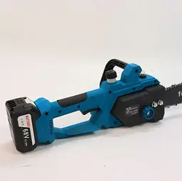Ланцюгова акумуляторна пила з подачею мастила Chain Saw шина 40 см 16 дюймів 2500 Вт, електропила з високою автономністю 2 АКБ - мініатюра 4