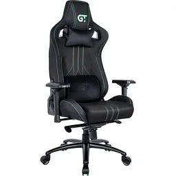 Геймерське крісло GT Racer X-8006 Fabric Black/Green [156461] - мініатюра 3