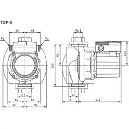 Циркуляційний насос Wilo TOP-Z 25/10 EM RG (2061964) - мініатюра 2