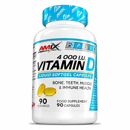 Вітамін D3 Performance Vitamin D 4000 IU, 90 капсул AMIX vit0004460
