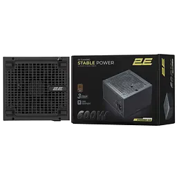 2E Gaming Блок живлення 2E GAMING Stable Power ATX3.1 (600W), >85%, 80+ Bronze, 120мм, 1xMB 24pin(20+4), 2xCPU 8pin(4+4), 3xMolex, 6xSATA, 2xPCIe 8 - мініатюра 10