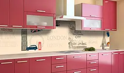 Вініловий кухонний фартух Символи Європи наклейка для кухні культура Абстракція Бежевий Happy Pocket Z181863 - мініатюра 2