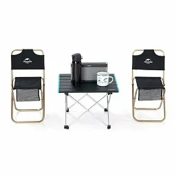 Туристичний стіл Naturehike NH19Z008-Z, алюміній, Розмір S, чорний (6927595737309) - мініатюра 2