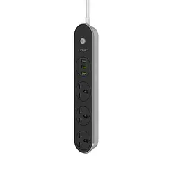 Мережевий фільтр LDNIO SC3301 (3 х розетки 3 х USB) 1.6 м - мініатюра 5